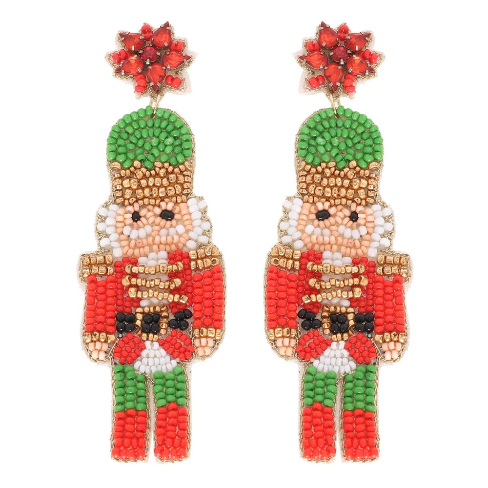 Nutcracker Beaded Earrings