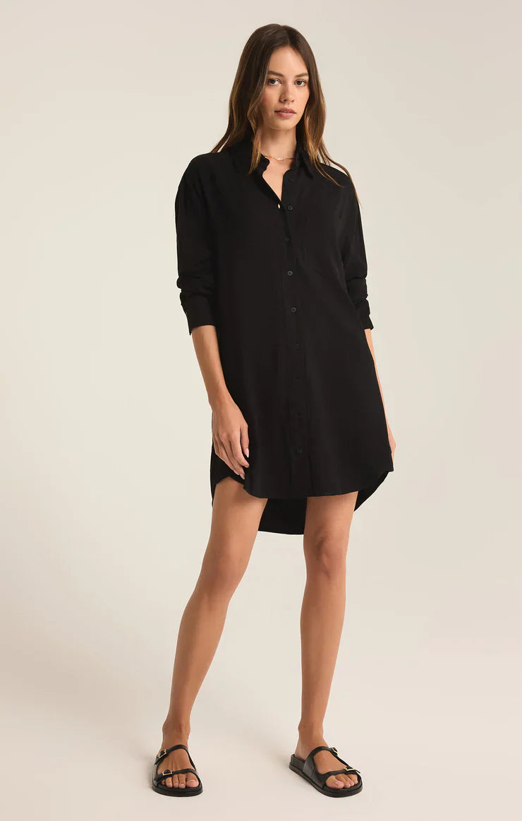 Z Supply Dover Linen Mini Shirt Dress