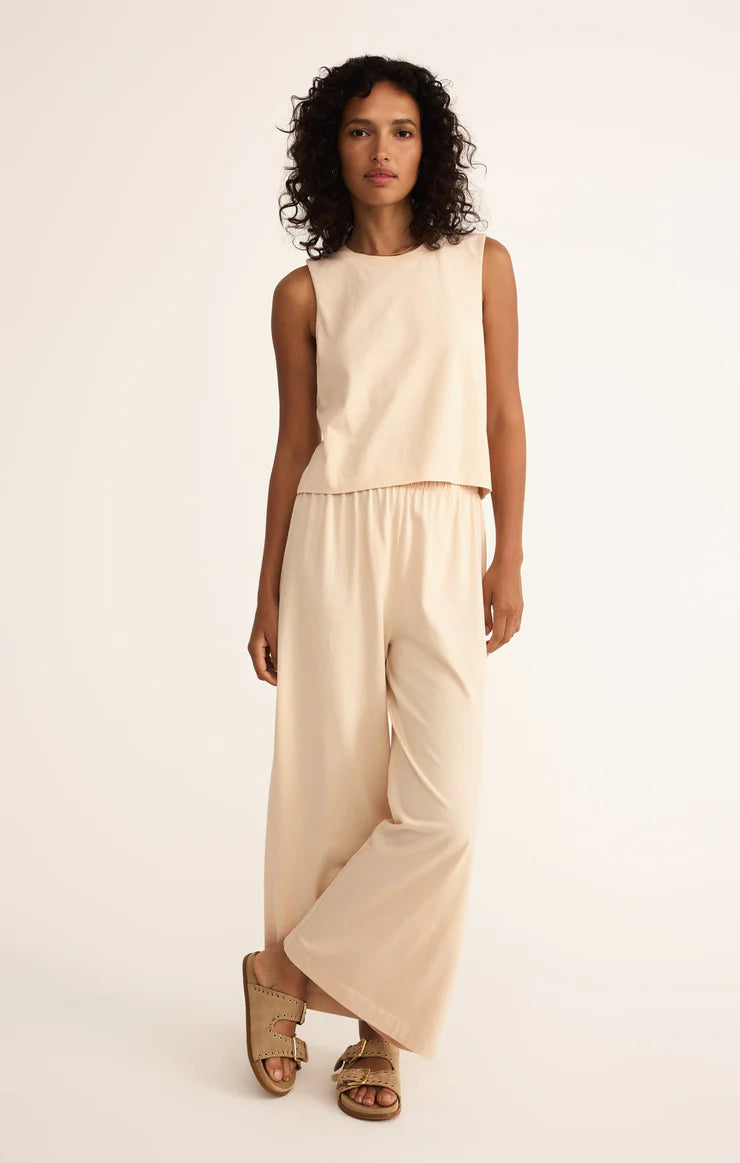 Z Supply Sloane Jersey Muscle Tank - Panna Cotta