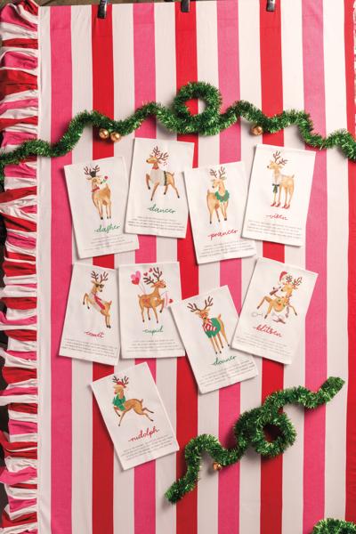 Rudolph Reindeer Poem Towel