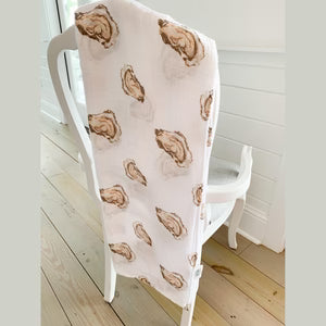 Little Hometown Swaddle Blanket-"Aw! Shucks!" Oyster