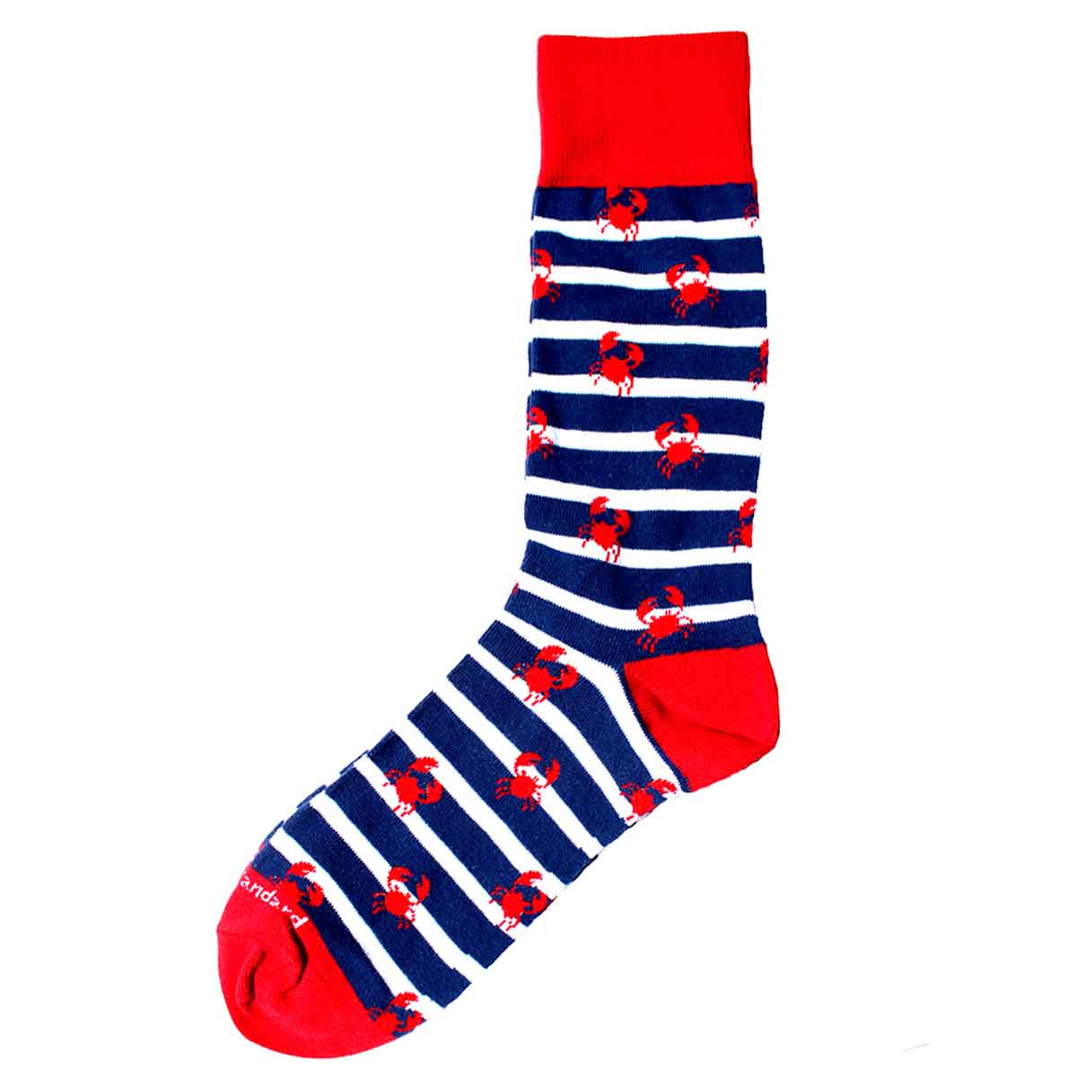 Men's Crab Socks - Navy/White/Red