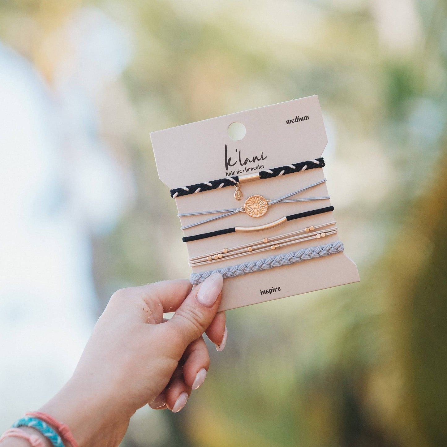 K'lani Medium Hair Tie Bracelets - Inspire