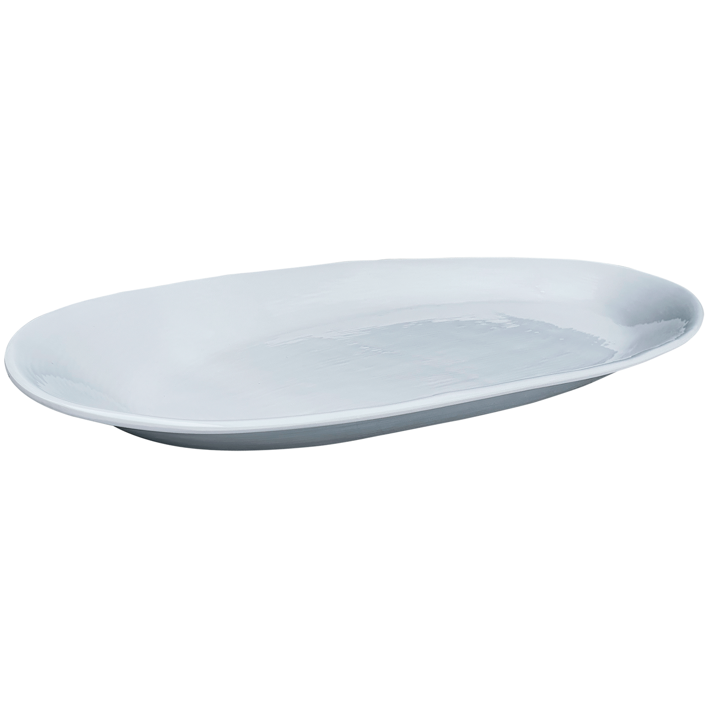Large Oval Melamine Platter: White