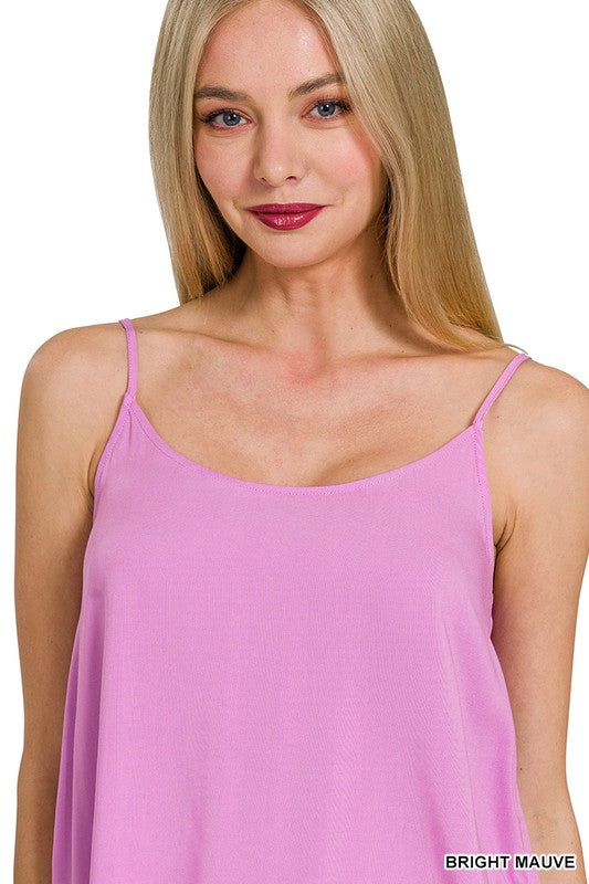 Woven Cami & Pants Set - Bright Mauve