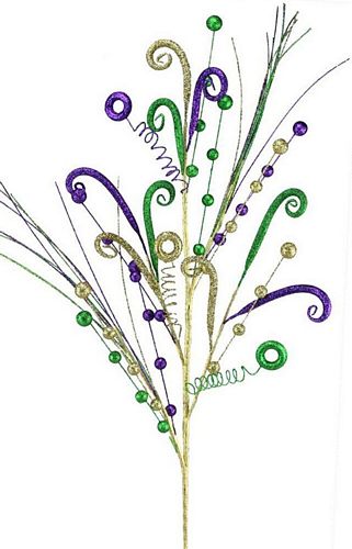 36" Curly Tube/Berry/Grass Spray