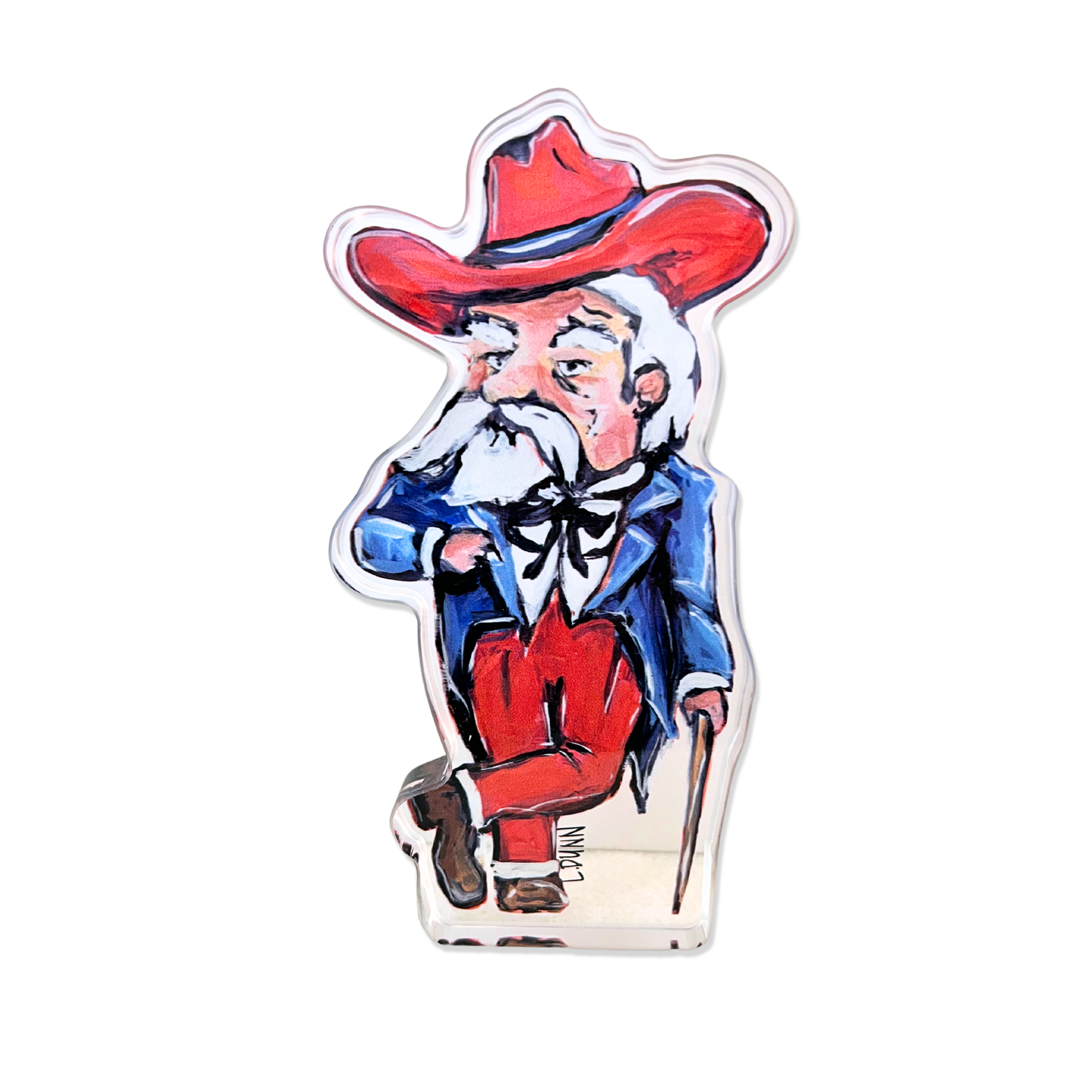 Ole Miss Rebel Acrylic Block