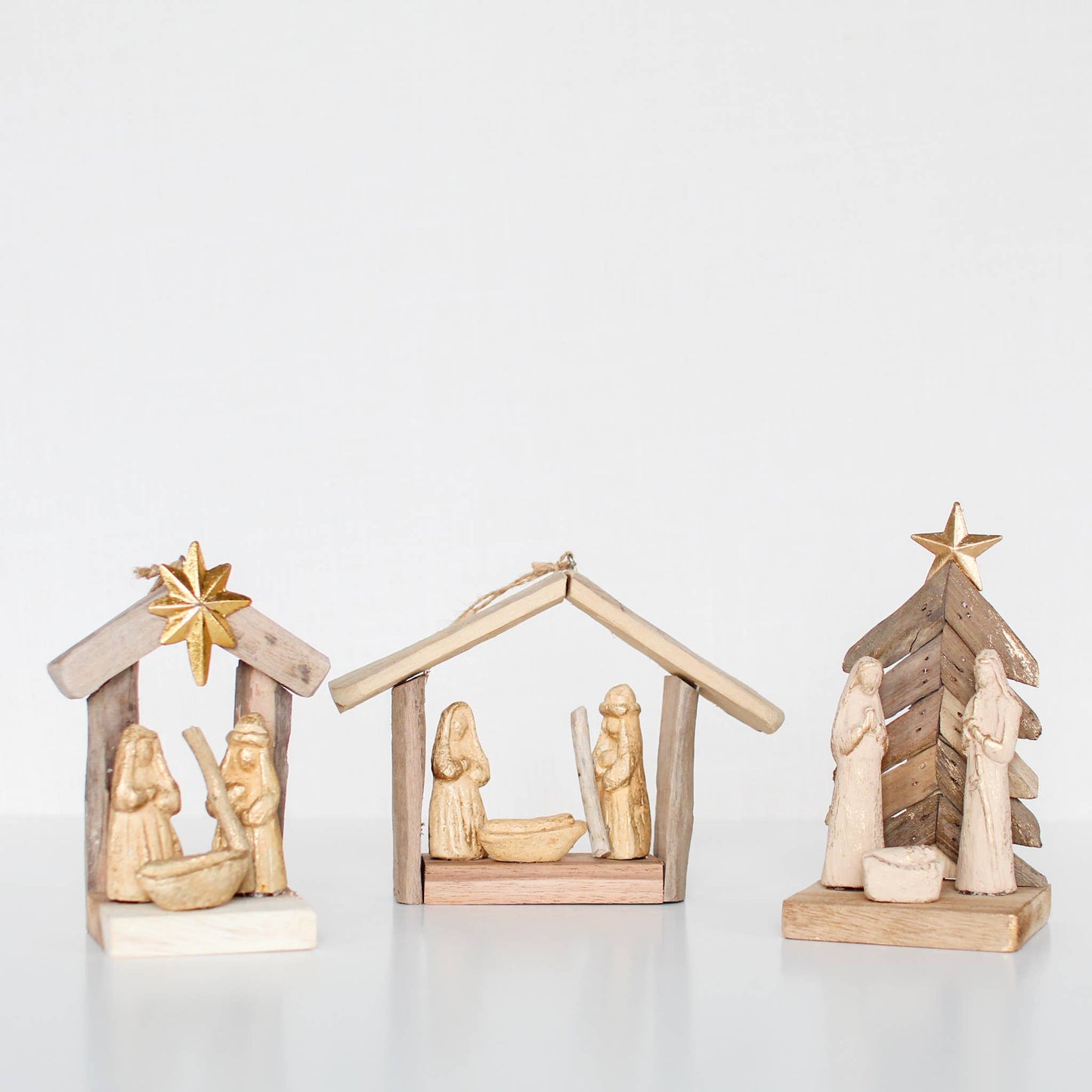 Driftwood Holy Family w/Tree
