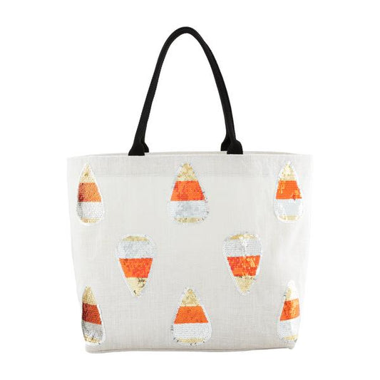 Halloween Sparkle Totes-Candy Corn