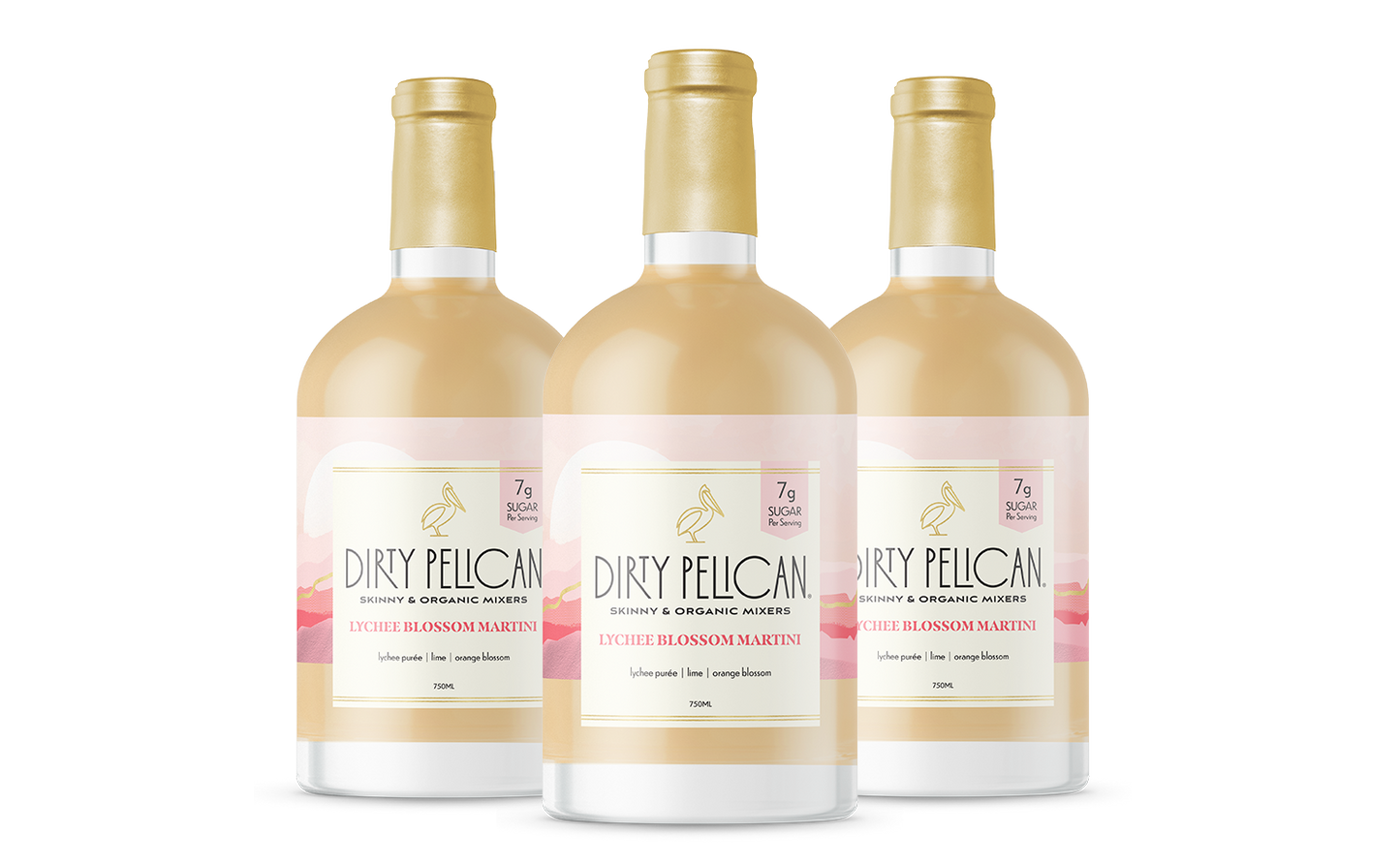 Dirty Pelican Skinny/Organic Lychee Blossom Martini Mixer