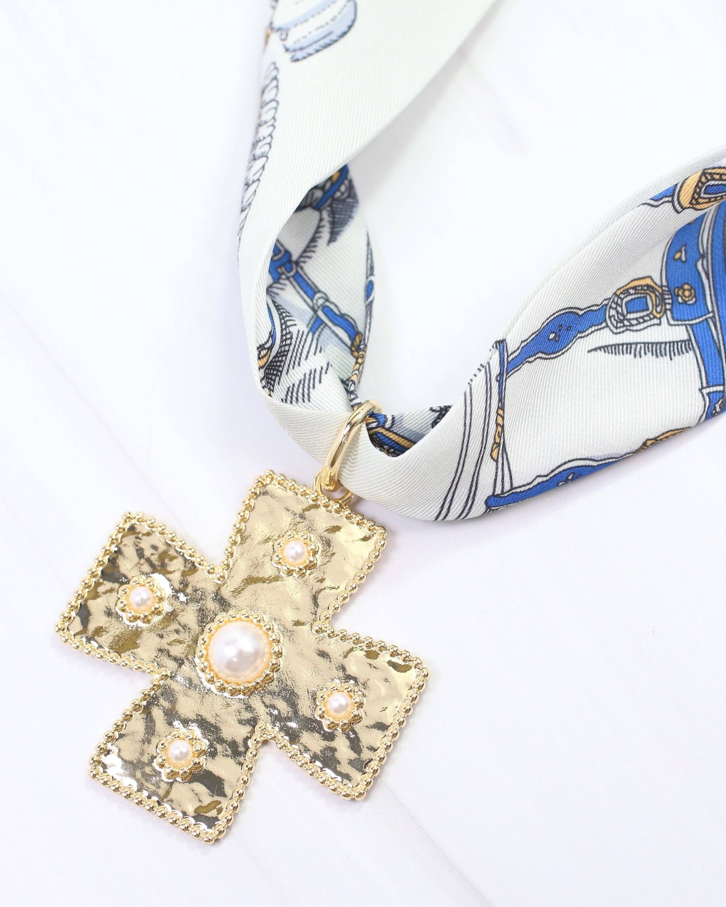 Cayce Large Cross Gold Charm