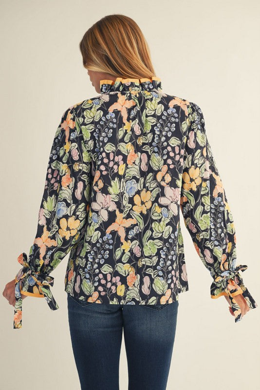 Ava Long Sleeve Floral Top