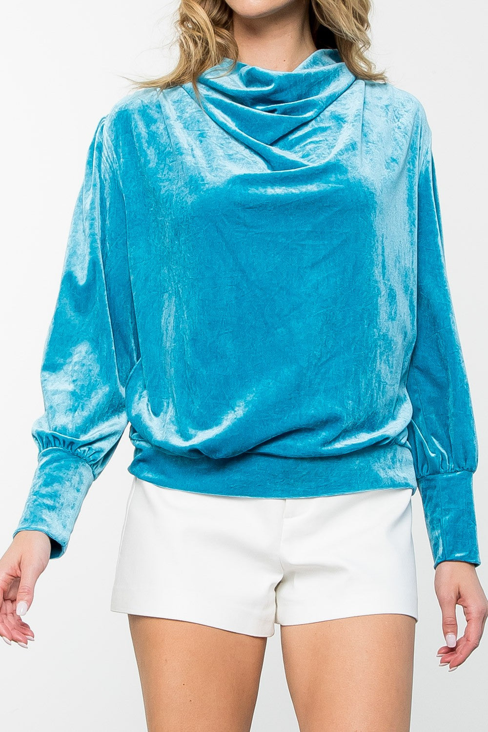 Long Sleeve Velvet Top