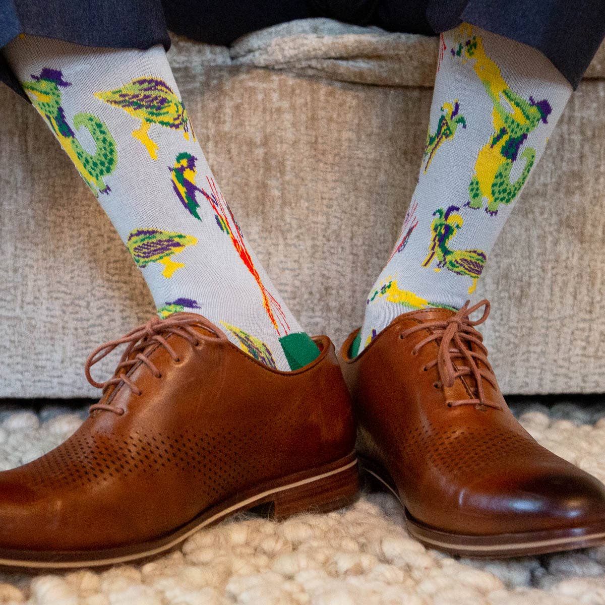 Men's "Mardi Gras Band" Socks