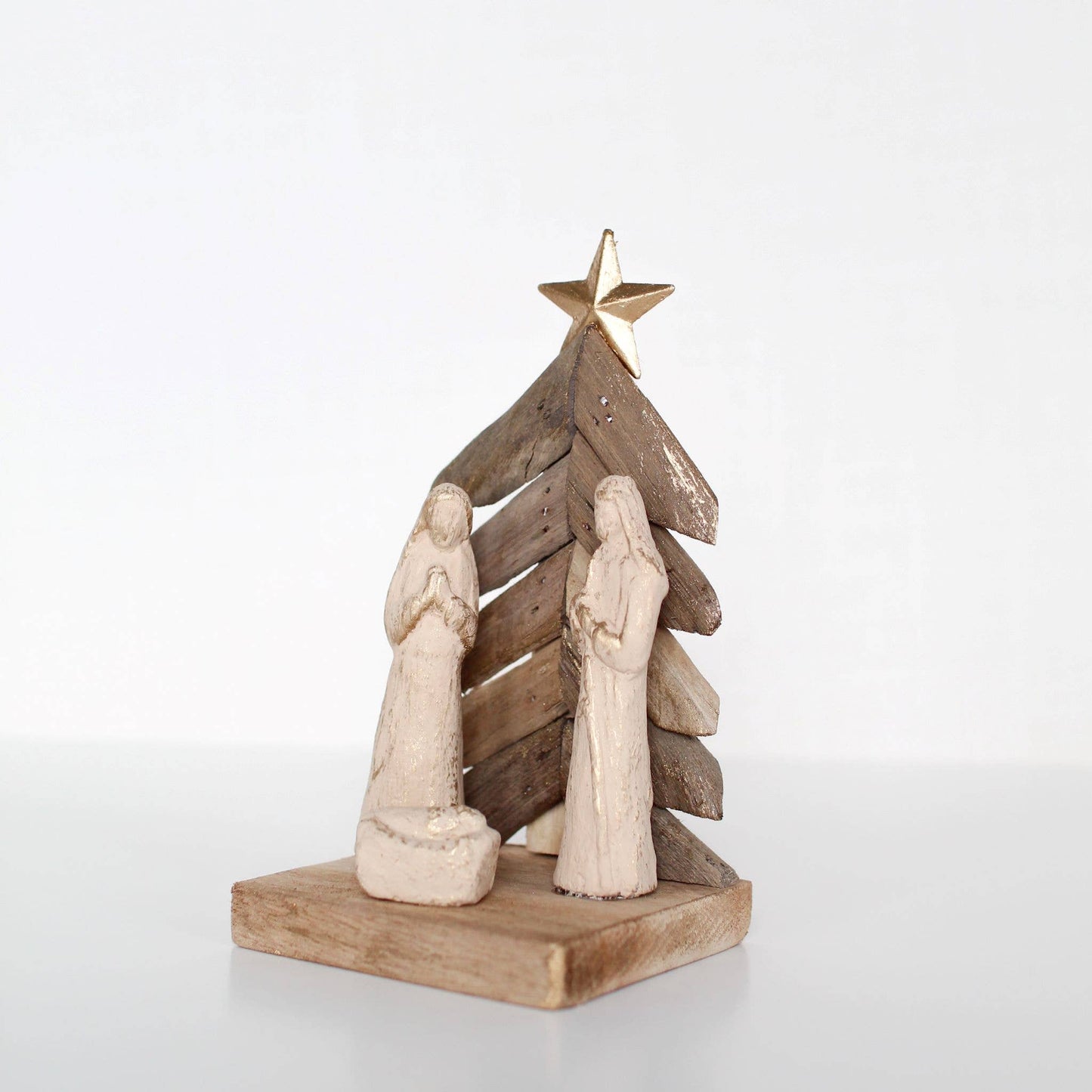 Driftwood Holy Family w/Tree