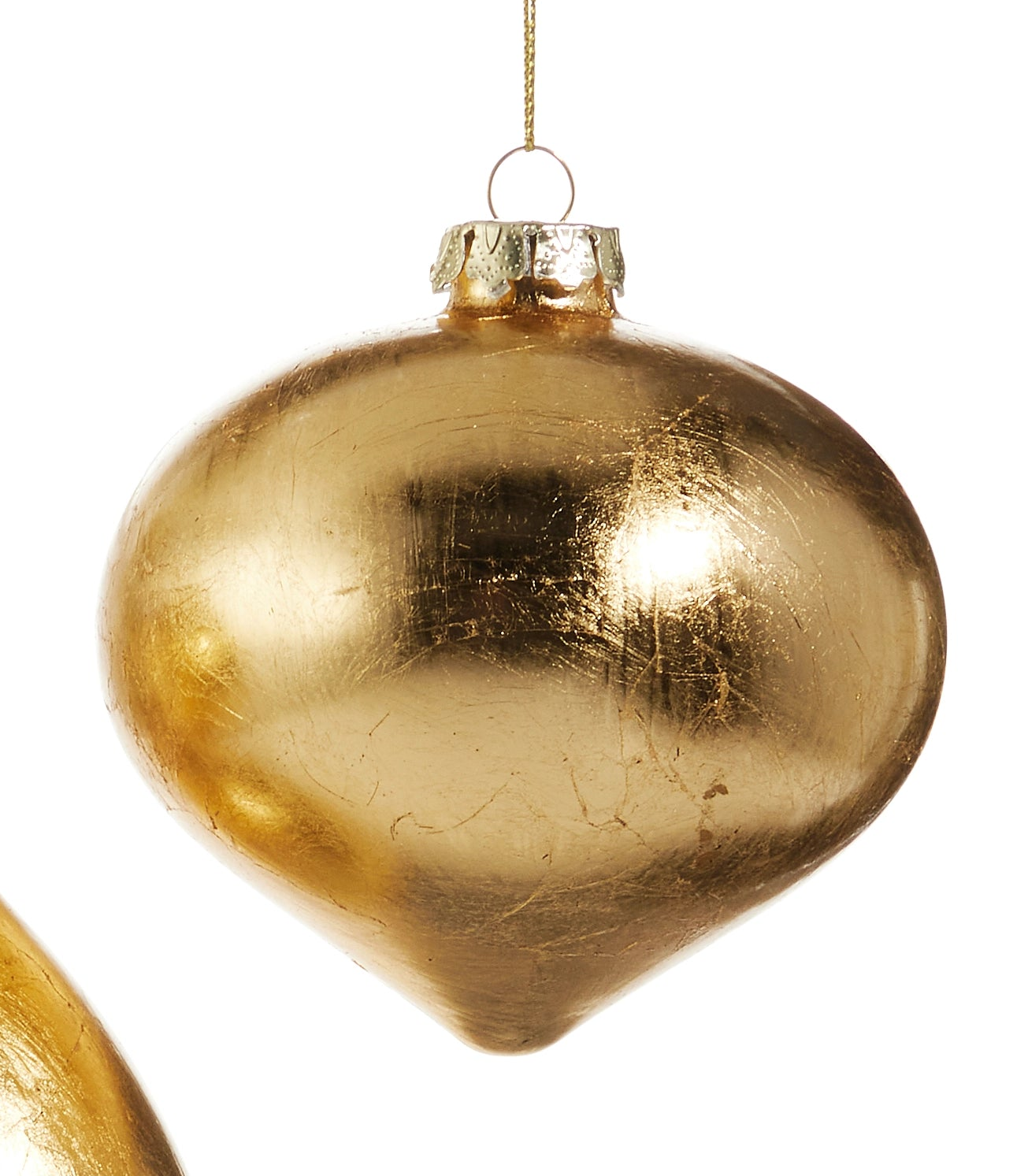 Gold-Leaf Ornaments- Ball, Finial, Onion