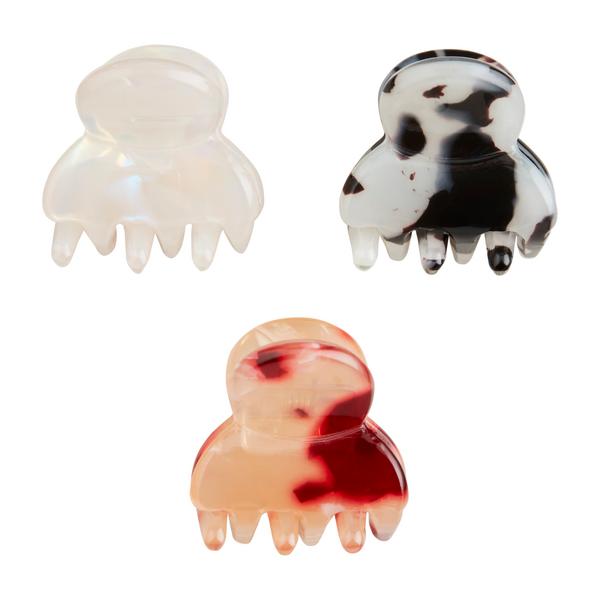 Mini Claw-Clip Ornament Set- Green