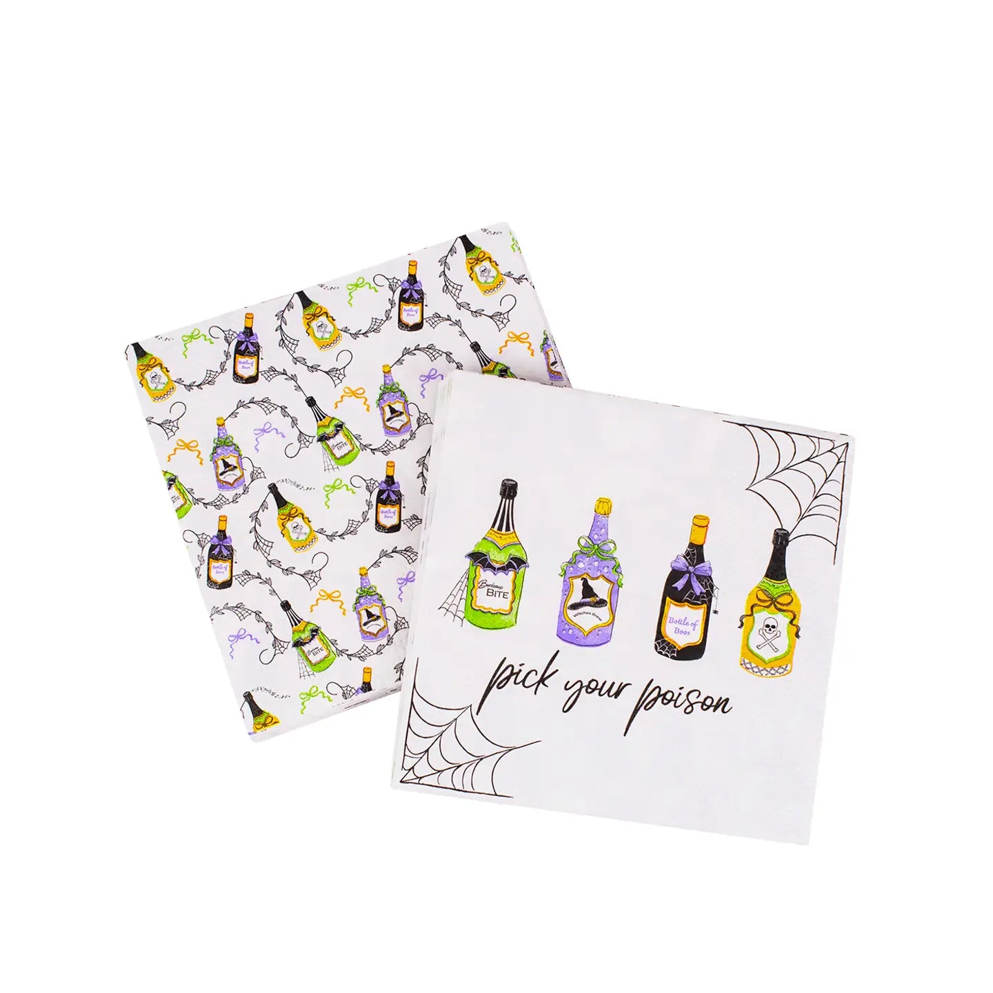 Halloween "Pick Your Poison" Cocktail Napkins