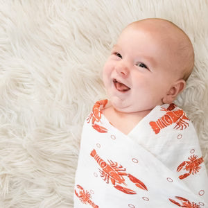 Little Hometown Baby, Muslin Swaddle Blanket-Heads Or Tails