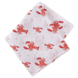 Little Hometown Baby, Muslin Swaddle Blanket-Heads Or Tails