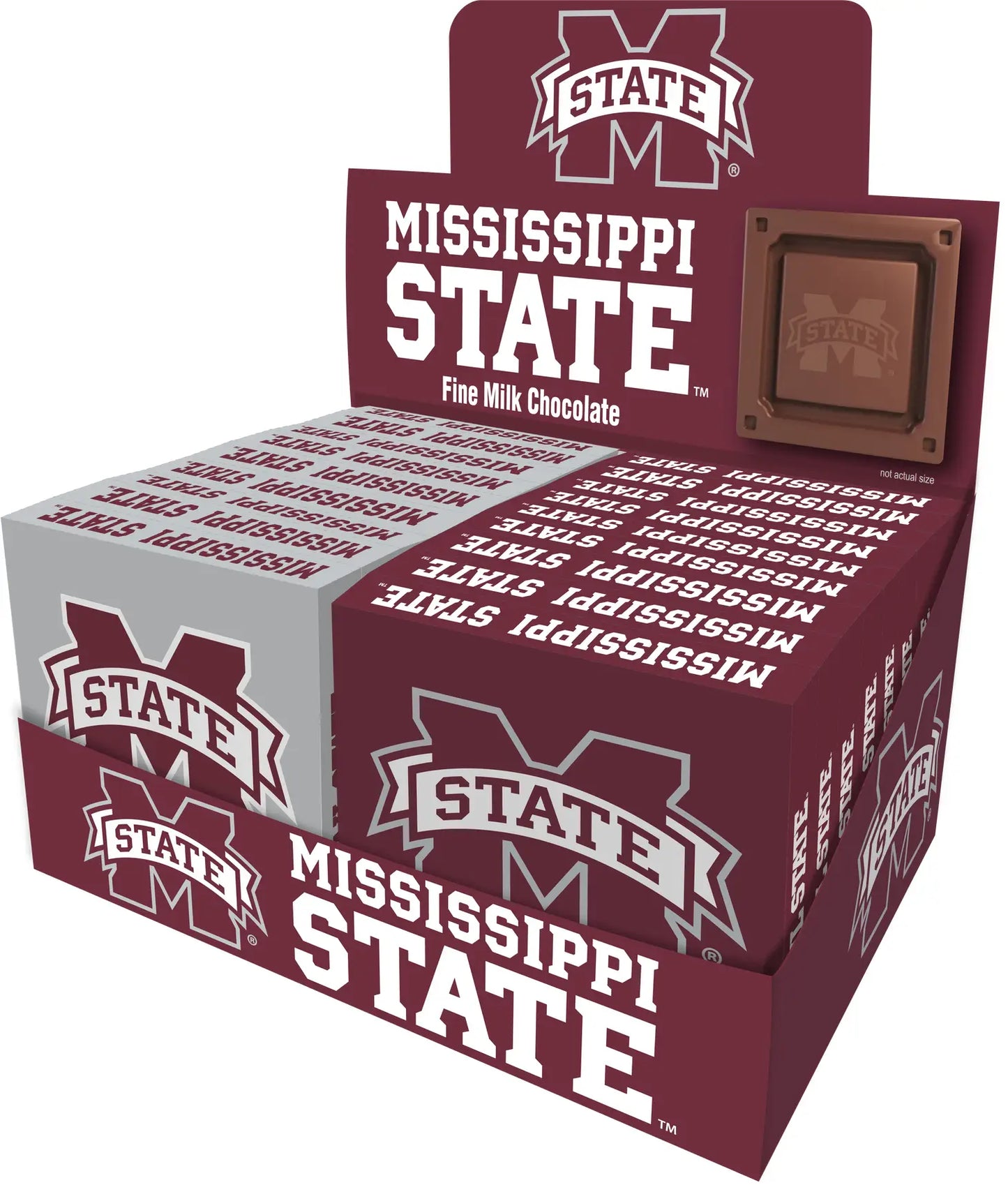 Mississippi State Bulldogs Embossed Chocolate Bar