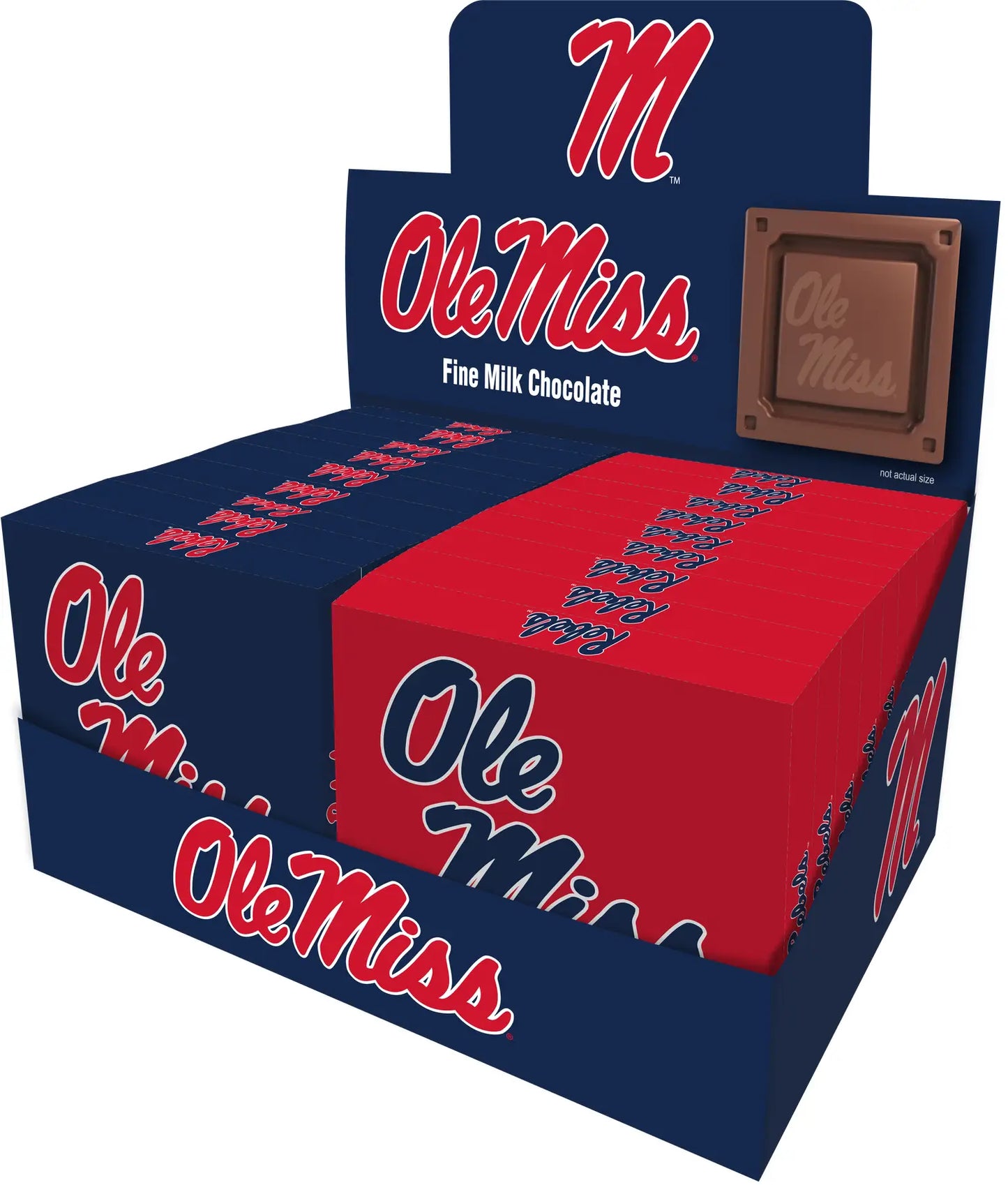 Ole Miss Rebels Embossed Chocolate Bar