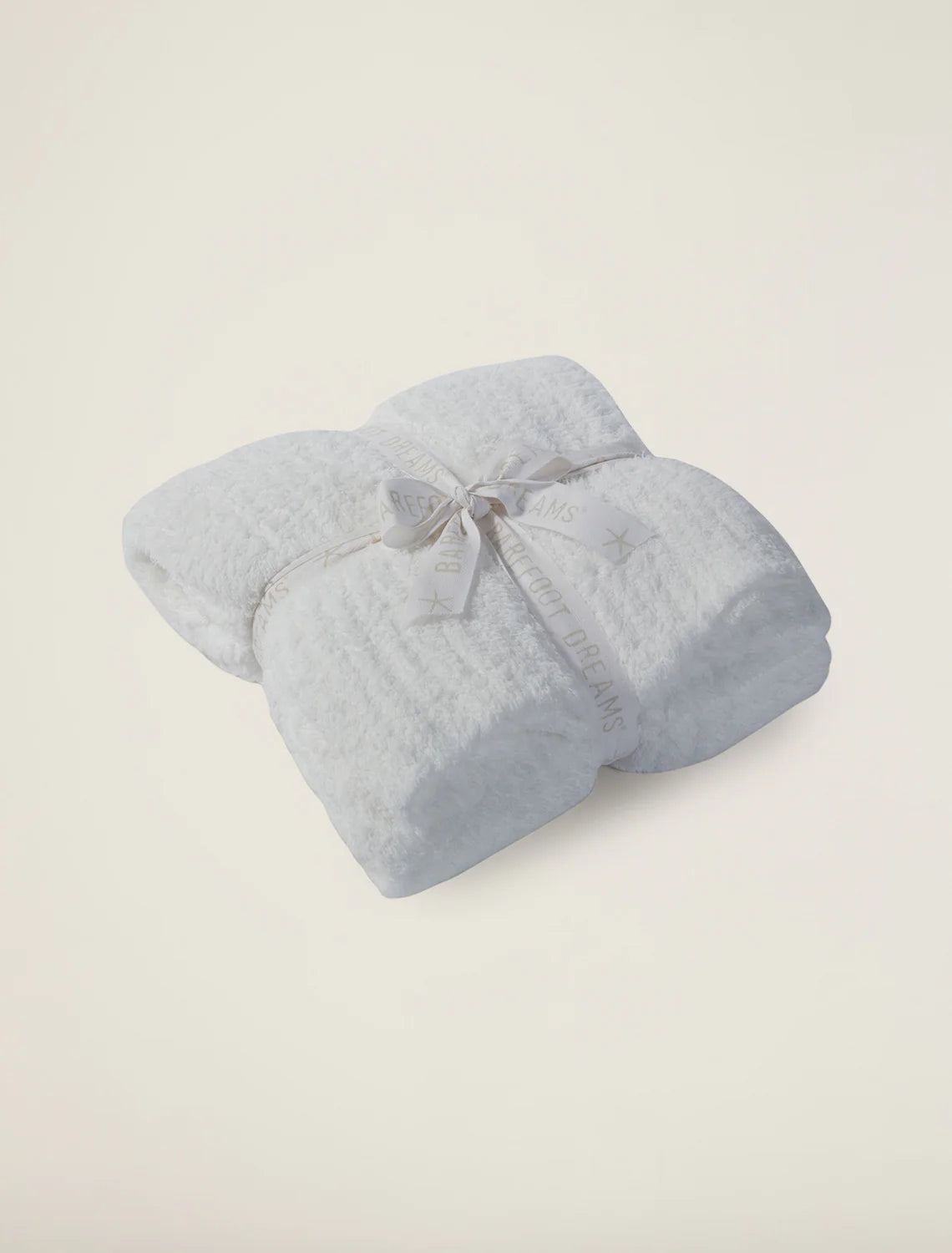 White BFD Ribbed Throw