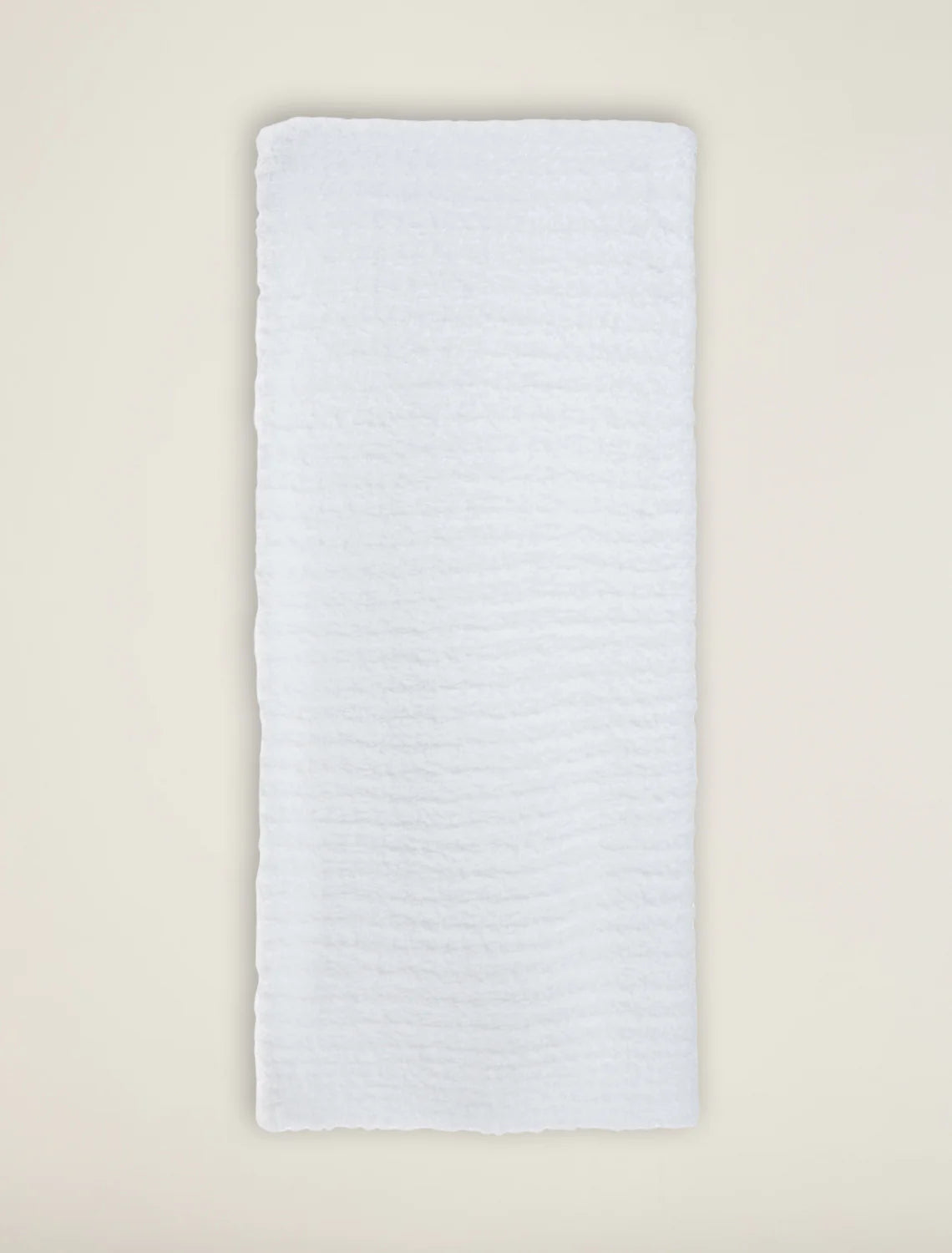 White BFD Ribbed Throw