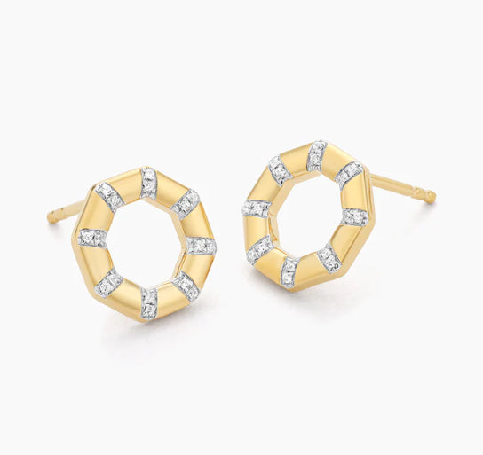 FINAL SALE The Hexagon Studs