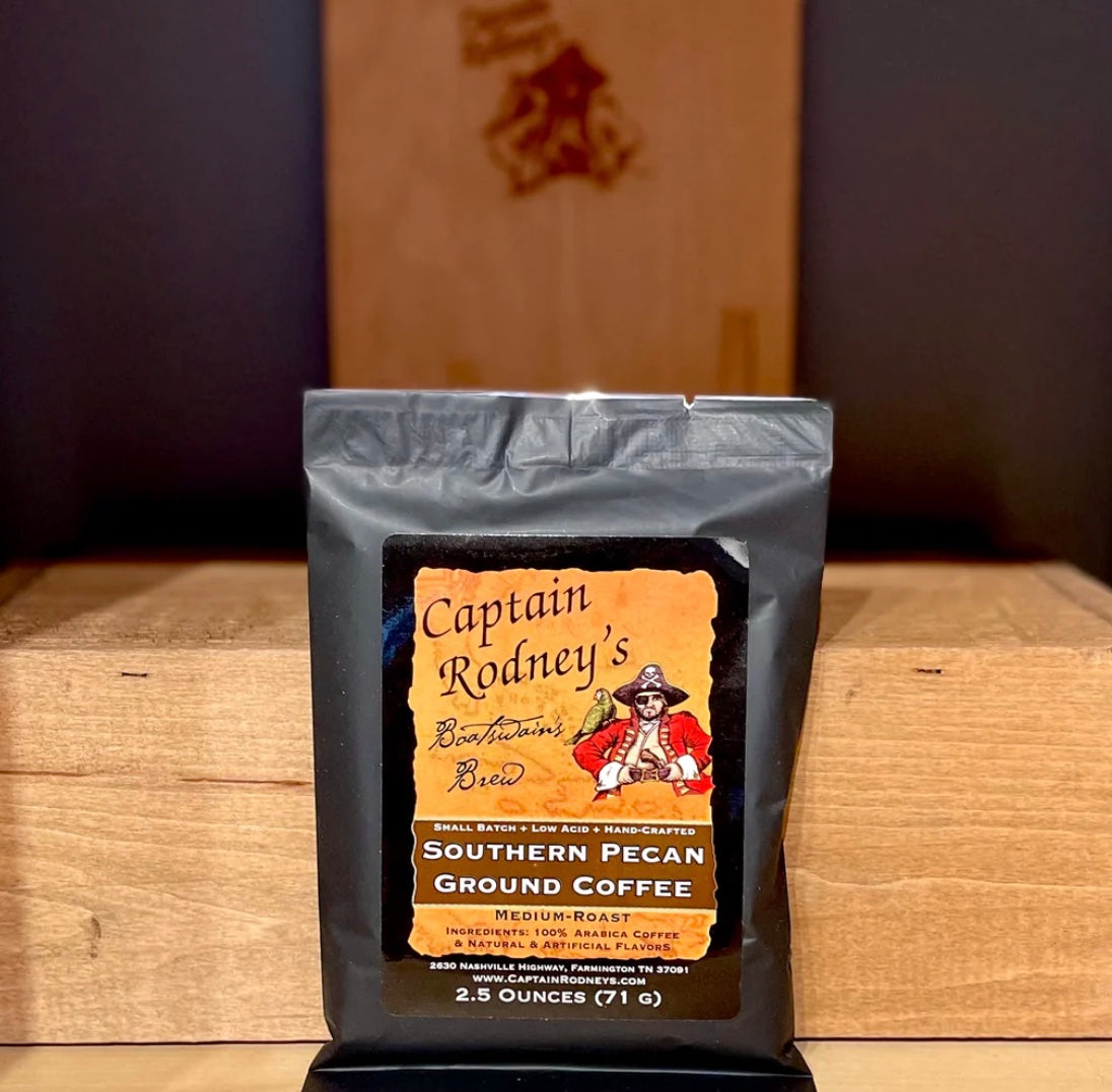 Captain Rodney’s-Southern Pecan Blend Ground Coffee
