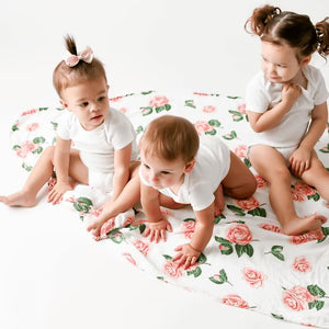 Little Hometown Baby, Muslin Swaddle Blanket-Camelia
