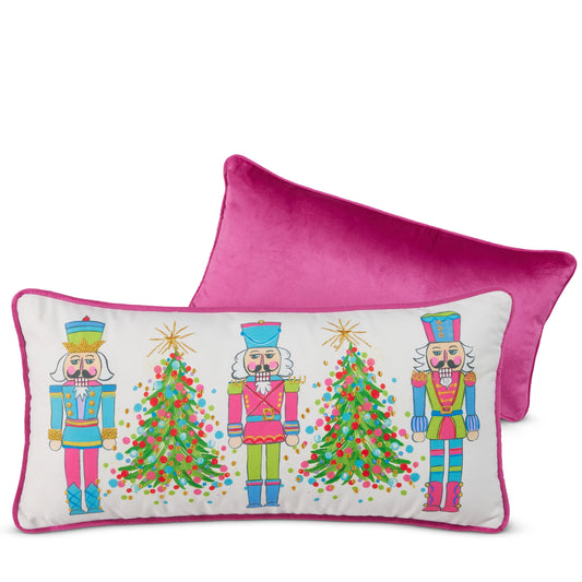 Candy Shop Trees & Nutcrackers Pillow