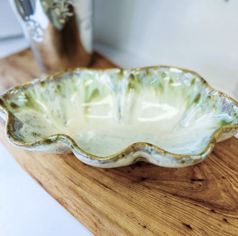 Etta B Flutter Dish-Botanical