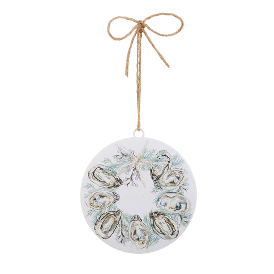Seaside Oyster Wreath Ornament