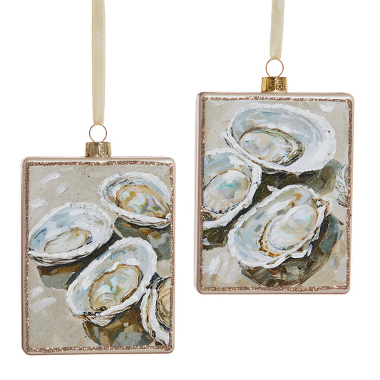 Pearl Oyster Ornament- Sm Oysters, Lg Oysters