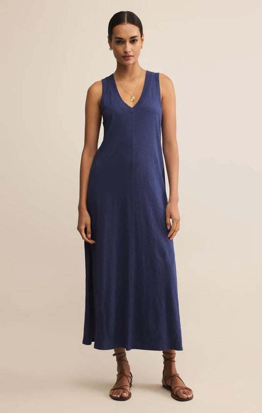 Z Supply Palisades Midi Dress - Yacht Blue