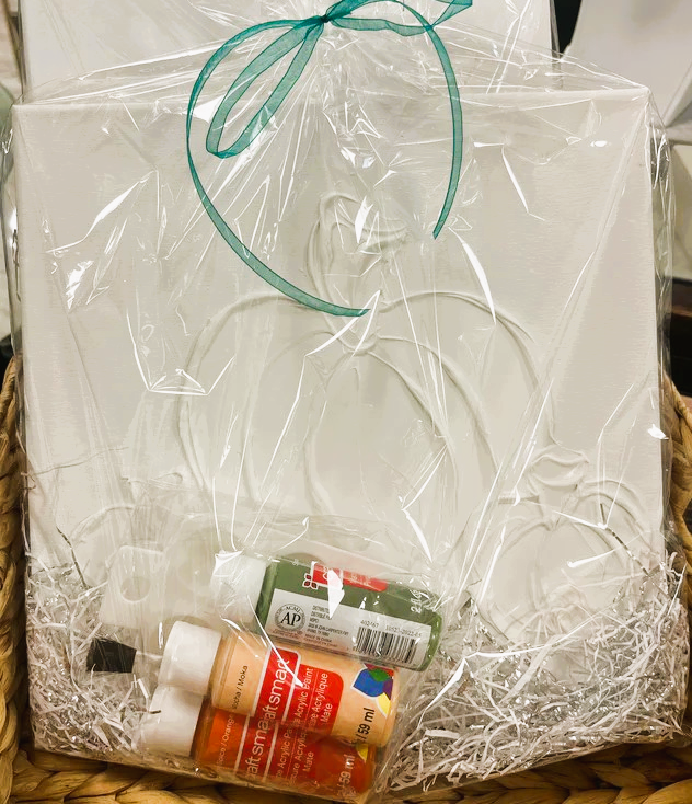 12x12 Paint Your Own Canvas - Trio Pumpkin