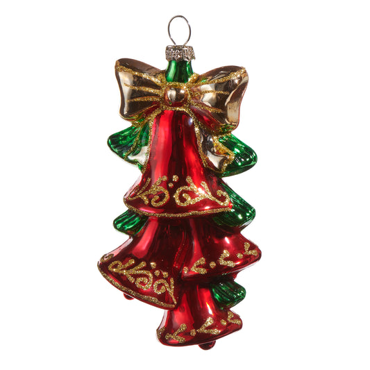 Red Multi-Bell Ornament