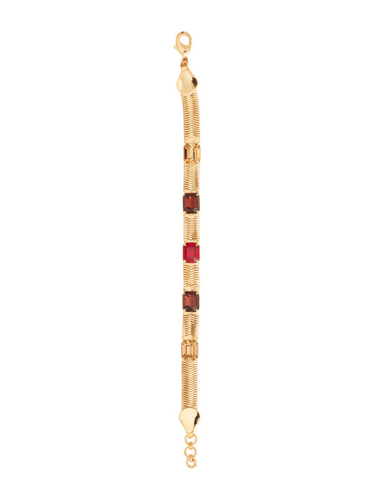 Sorrelli Sadie Tennis Bracelet- Maple Syrup