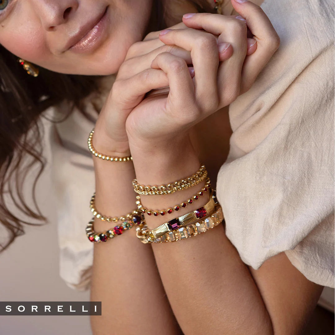 Sorrelli Sadie Tennis Bracelet- Maple Syrup