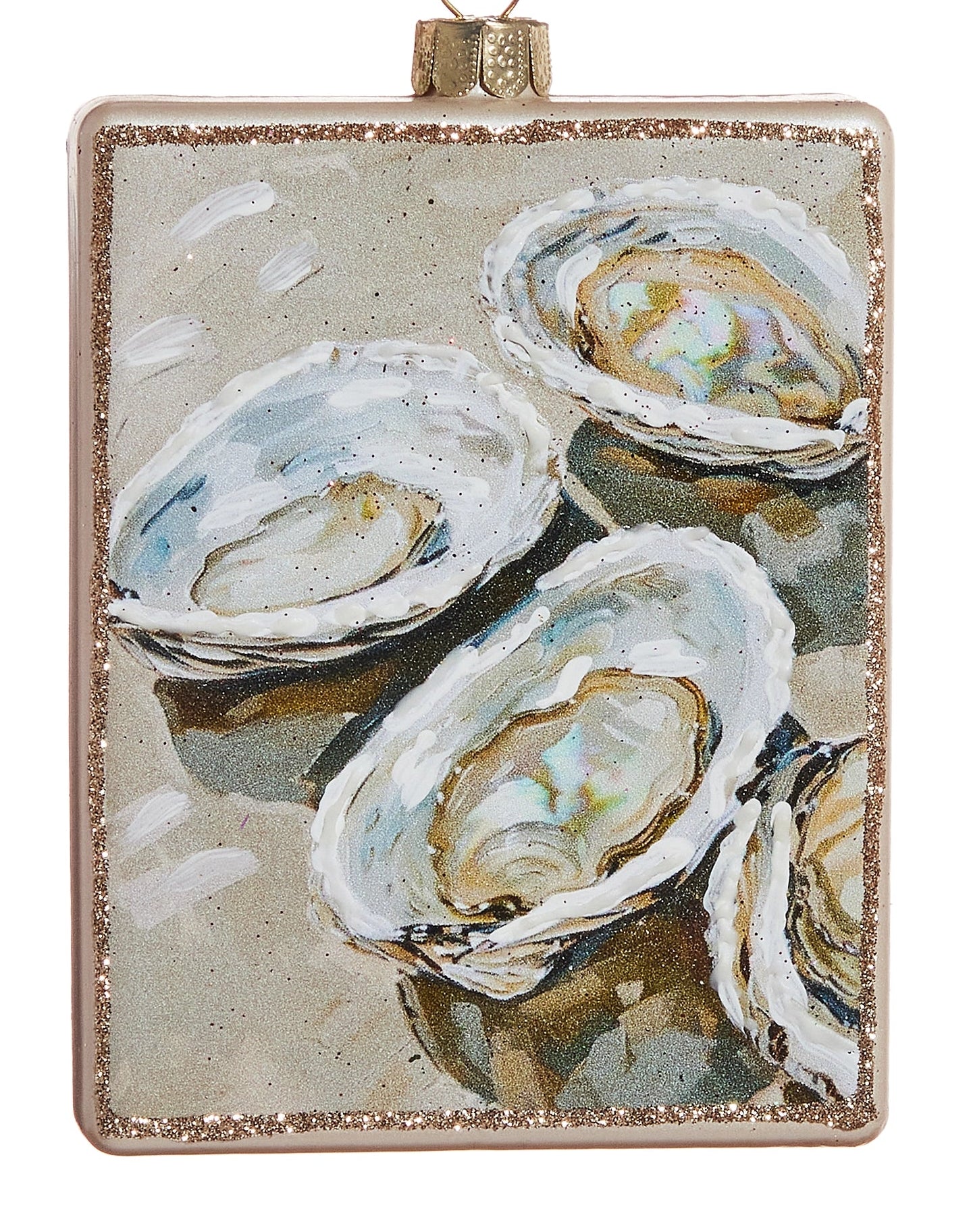 Pearl Oyster Ornament- Sm Oysters, Lg Oysters