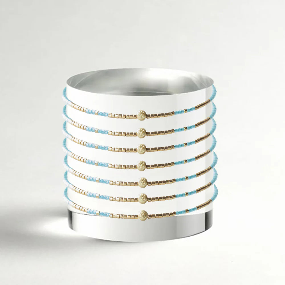 Lenny & Eva Sprinkle Bangle-Turquoise