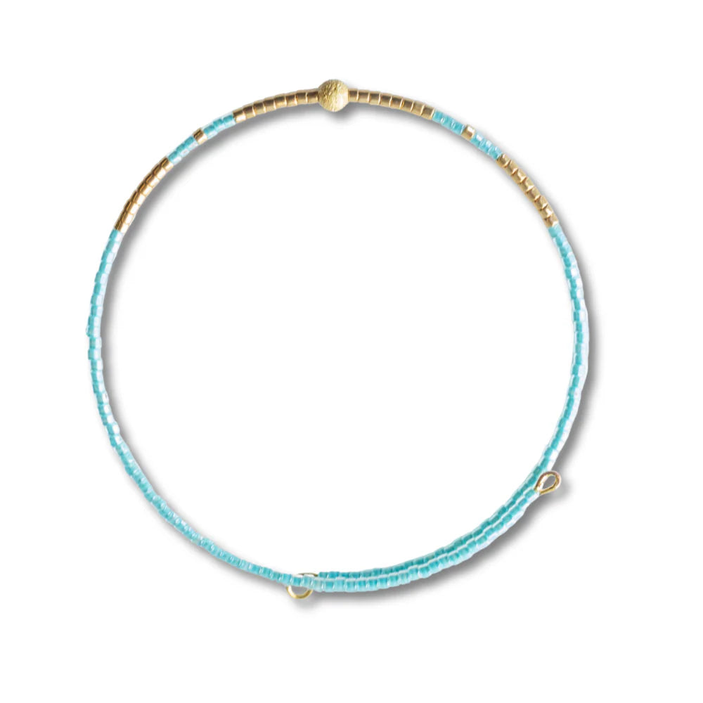 Lenny & Eva Sprinkle Bangle-Turquoise