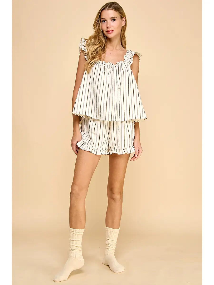 Motion Loungewear Striped Set