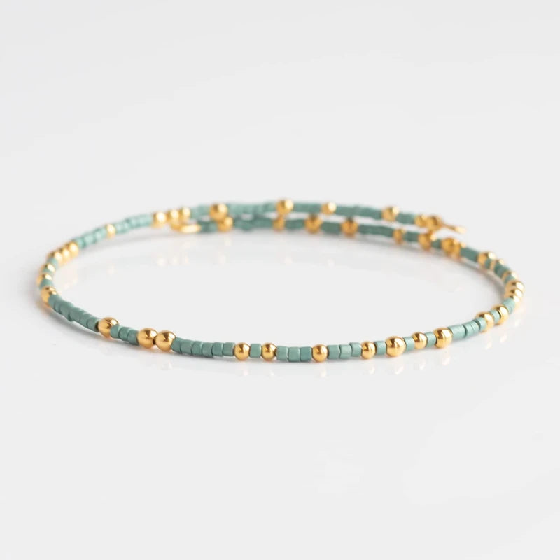 Lenny & Eva Confetti Bangle-Turquoise