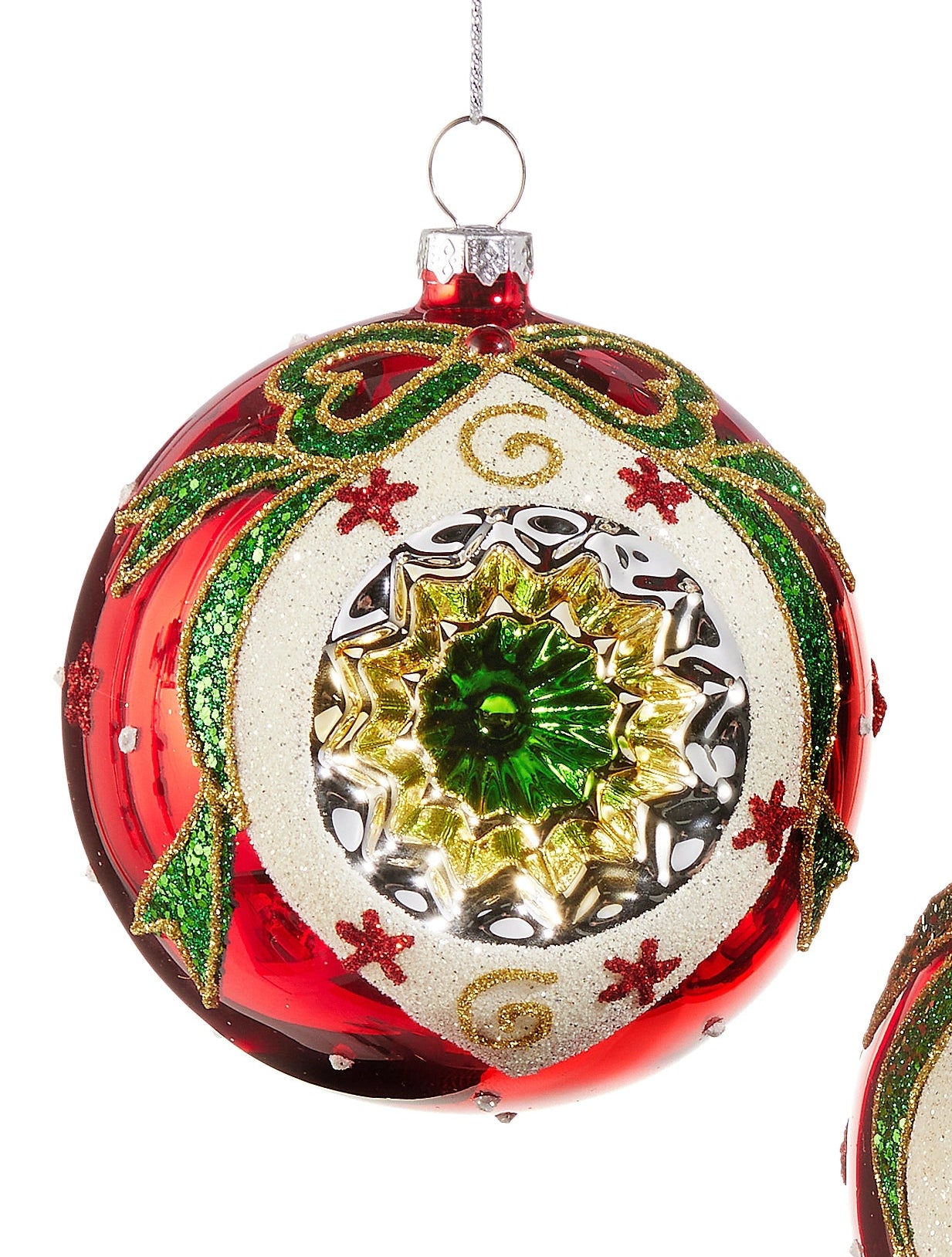 Vintage Reflector Glass Ornaments- Ball, Finial, Onion