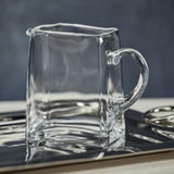 Zodax Reginald Blown Glass Scissor Cut Pitcher