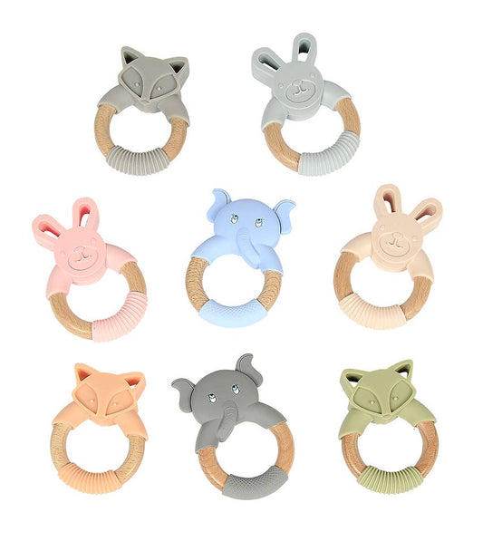 Maison Chic Bamboo & Silicone Teether Assortment
