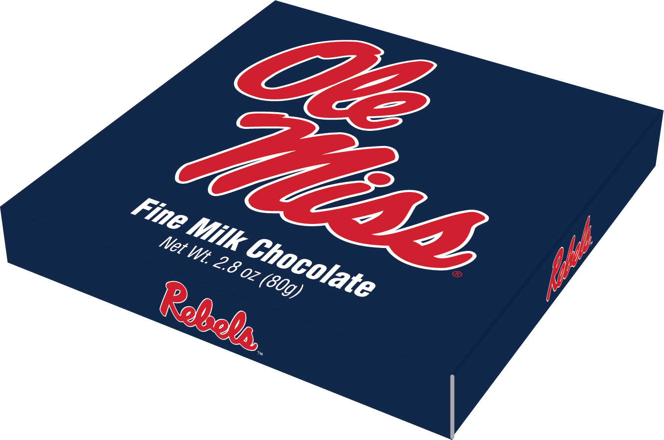 Ole Miss Rebels Embossed Chocolate Bar
