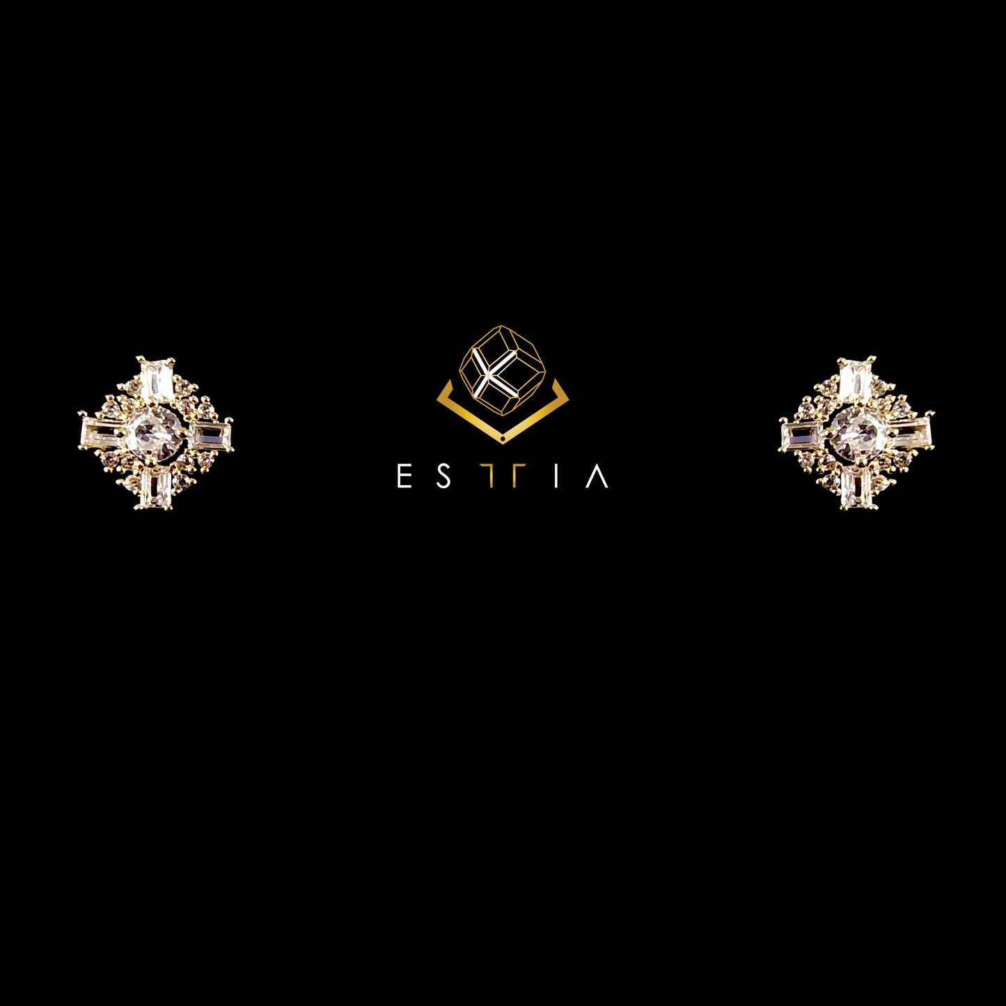 Savannah Petite Cubic Studs In Gold